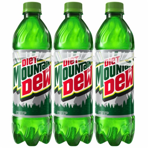 Diet Mountain Dew® Soda Bottles Perspective: back