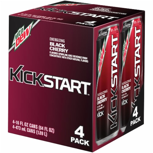 Mountain Dew Kickstart Black Cherry Perspective: back