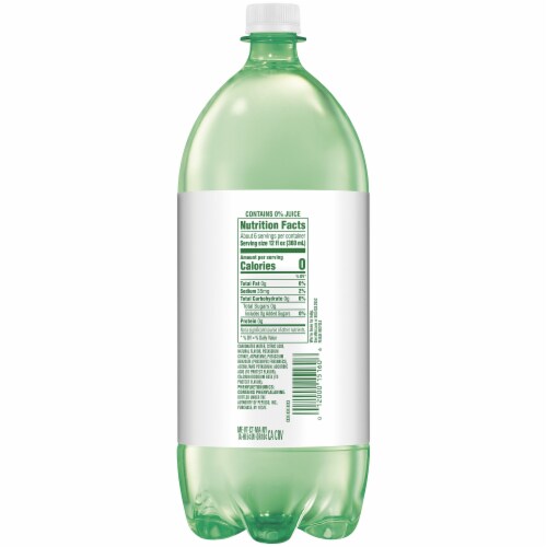 Sierra Mist Zero Sugar Lemon Lime Caffeine Free Soda Perspective: back