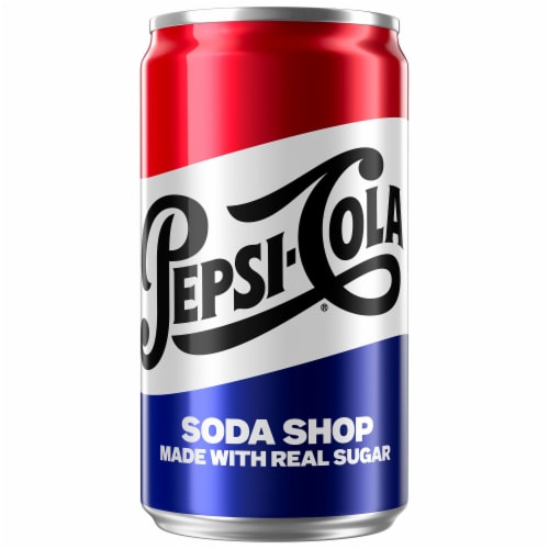 Pepsi Real Sugar Cola Soda Pop Mini Cans Perspective: back