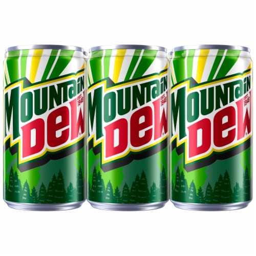Mountain Dew® Soda Mini Cans Perspective: back