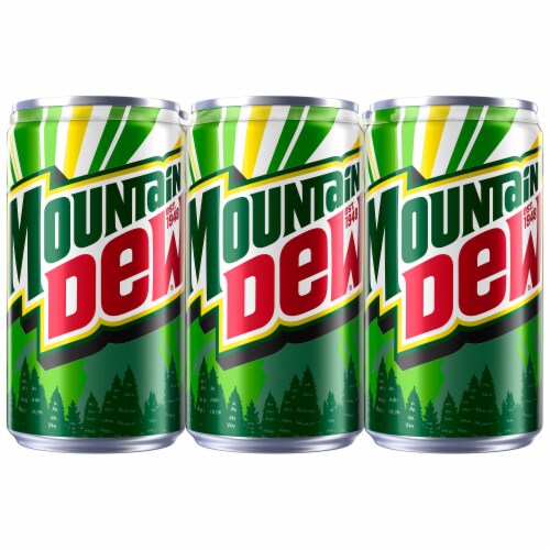 Mountain Dew® Soda Mini Cans Perspective: back
