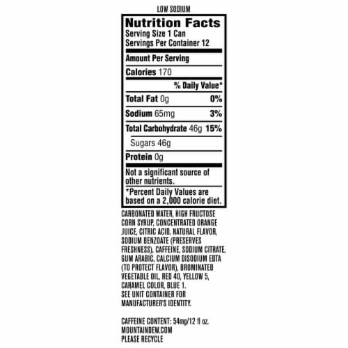 Mountain Dew Code Red Holiday Brew 12 Cans 12 Fl Oz Kroger