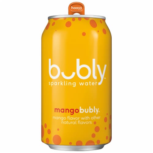 Bubly™ Mango Flavored Sparkling Water Cans Perspective: back