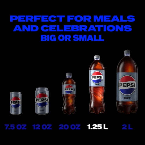 Diet Pepsi Cola® Soda Bottle Perspective: back