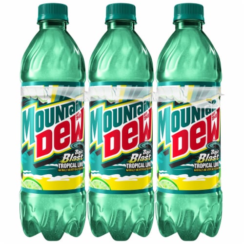 Mountain Dew® Baja Blast Soda Bottles Perspective: back