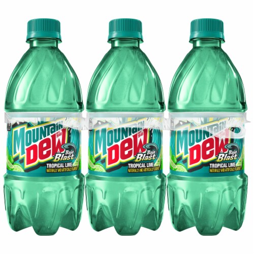 Mountain Dew® Baja Blast Soda Bottles Perspective: back