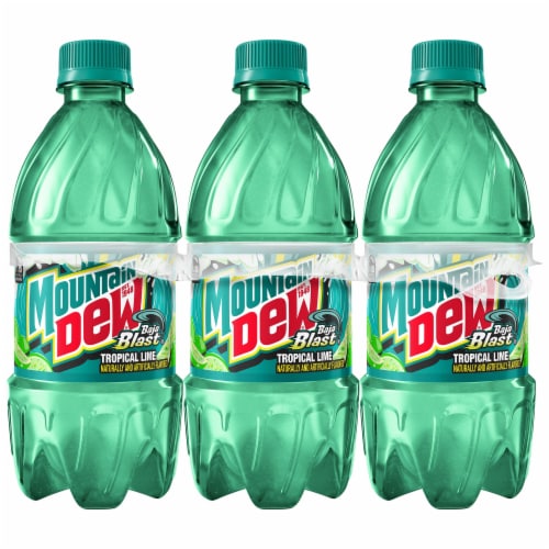 Mountain Dew® Baja Blast Soda Bottles Perspective: back