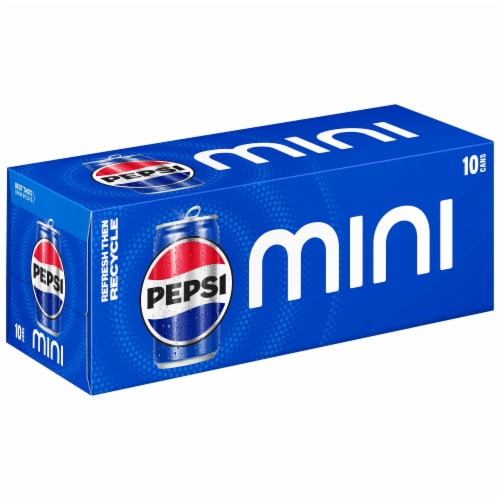 Pepsi Cola® Soda Mini Cans, 10 pk / 7.5 fl oz - Smith’s Food and Drug