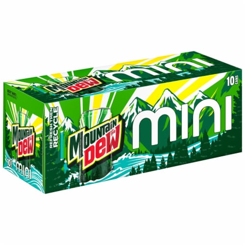 Mountain Dew® Soda Mini Cans Perspective: back