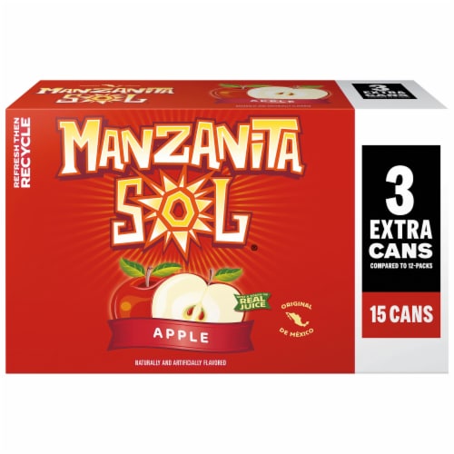 Manzanita Sol® Apple Soda Cans Perspective: back