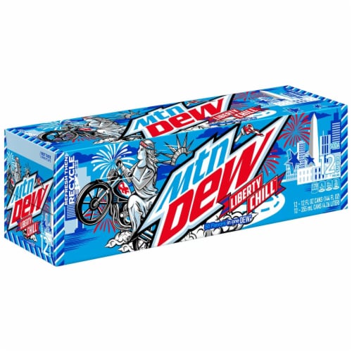 Mountain Dew® Liberty Chill Soda Cans Perspective: back