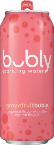 Bubly™ Grapefruit Flavored Sparkling Water Can Perspective: back