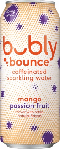 Bubly™ Bounce Caffeinated Mango Passionfruit Flavored Sparkling Water Can Perspective: back