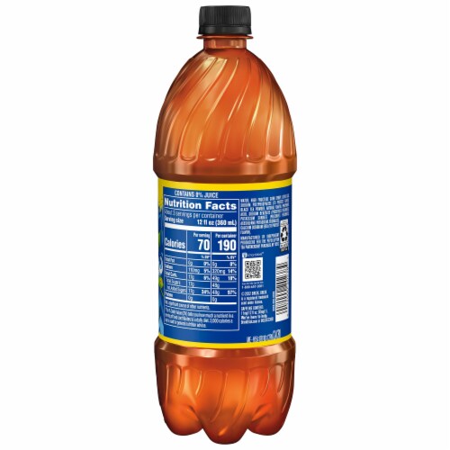 Lipton Brisk® Lemon Iced Tea Bottle Perspective: back