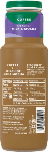 Starbucks® Cold & Crafted Splash of Milk & Mocha Premium Coffee Drink Perspective: back