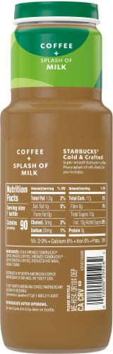 Starbucks® Cold & Crafted Coffee + Splash of Milk Perspective: back