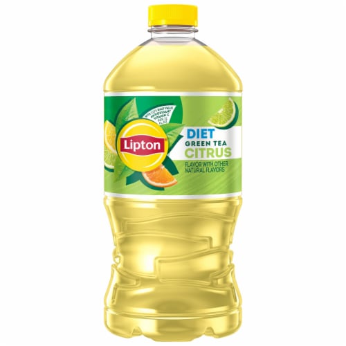 Lipton® Diet Citrus Green Iced Tea Carton Perspective: back