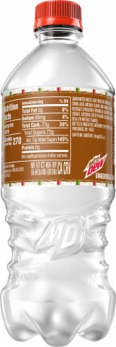 Mountain Dew Gingerbread Snap'd Soda Perspective: back