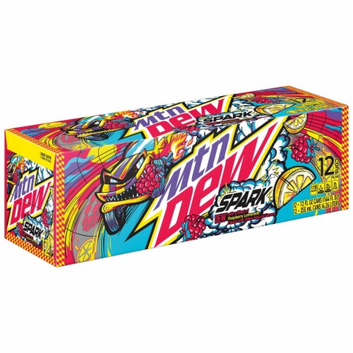 Mountain Dew® Spark Soda Cans Perspective: back