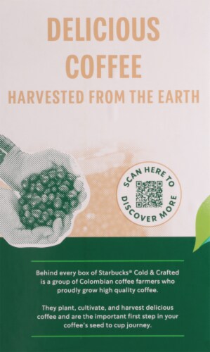 Starbucks® Cold & Crafted Premium Coffee Drink with + Splash of Milk Perspective: back
