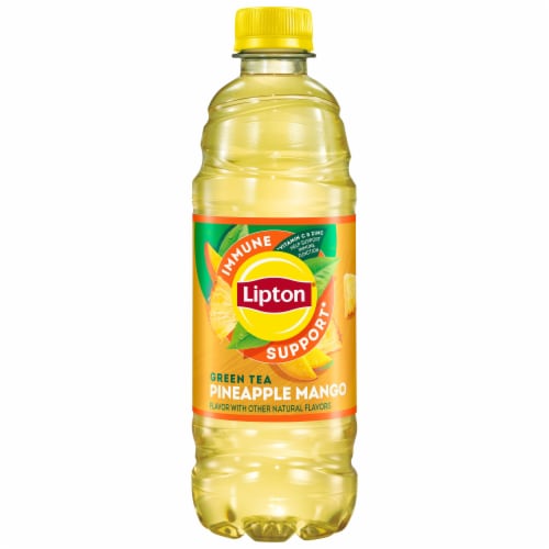 Lipton® Pineapple Mango Green Iced Tea Multipack Bottles Perspective: back