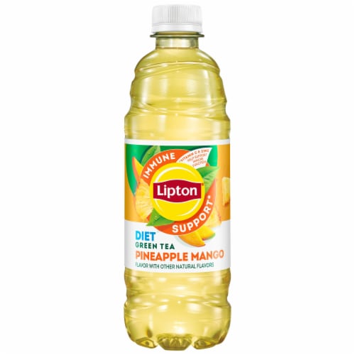 Lipton® Diet Pineapple Mango Green Iced Tea Multipack Bottles Perspective: back