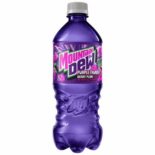 Mountain Dew® Purple Thunder Soda Bottle Perspective: back