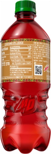 Mtn Dew® Fruit Quake Bottled Soda Perspective: back