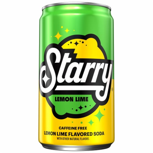Starry™ Lemon Lime Caffeine Free Soda Mini Cans Perspective: back