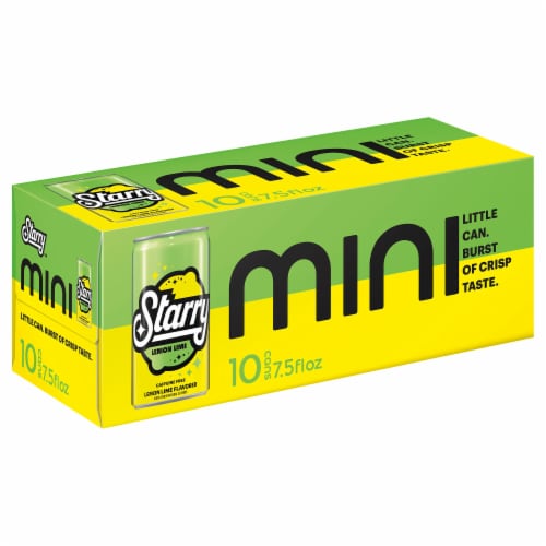  Starry Lemon Lime Soda, 12 Fl Oz Cans, 12 Pack