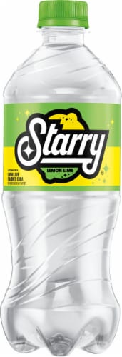 Starry™ Lemon Lime Caffeine Free Soda Bottle Perspective: back