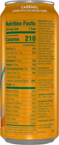 Starbucks® Doubleshot® Energy Caramel Iced Coffee Can Perspective: back