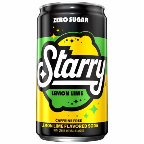 Starry™ Zero Sugar Lemon Lime Caffeine Free Soda Mini Cans Perspective: back