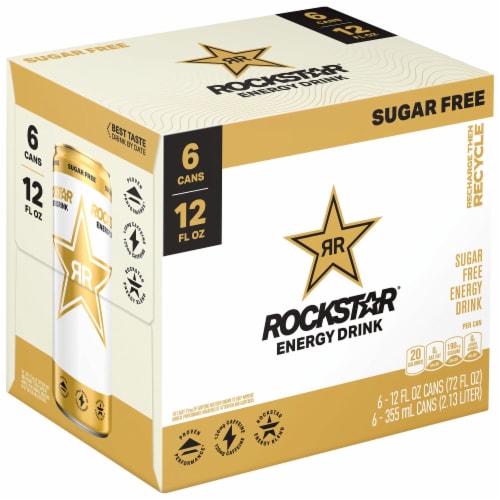 Rockstar® Sugar Free Energy Drink Multipack Cans Perspective: back