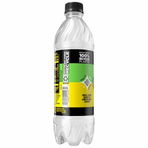 Starry® Lemon Lime Zero Sugar Soda Bottles Perspective: back