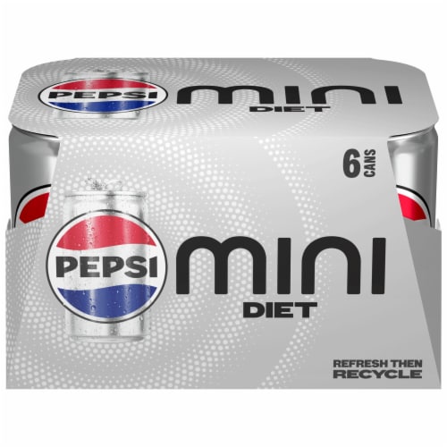 Diet Pepsi Cola Soda Pop Mini Cans Perspective: back