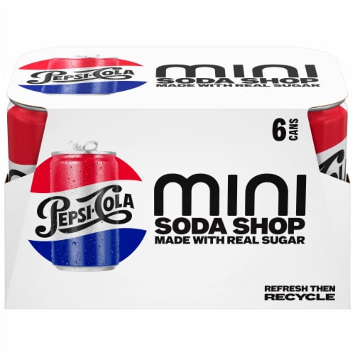 Pepsi Mini Real Sugar Cola Soda Perspective: back