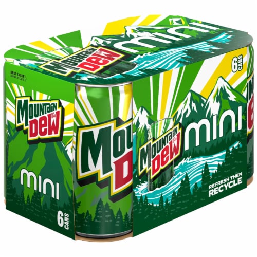 Mtn Dew Soda Citrus 7.5 Fl Oz 6 Count Perspective: back