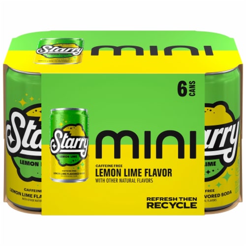 Starry Lemon Limi Soda MIni Cans Perspective: back