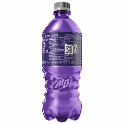 Mtn Dew Game Fuel Soda Citrus Blackberry Perspective: back