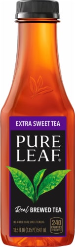 Pure Leaf Extra Sweet Brewed Iced Tea Bottle Perspective: back