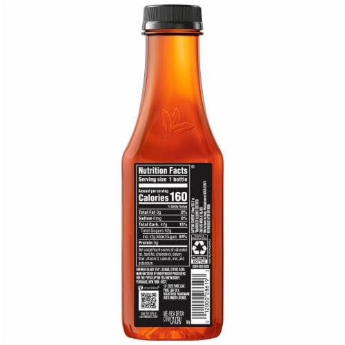 Pure Leaf Brewed Sweet Tea Perspective: back