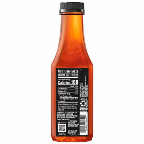 Pure Leaf® Raspberry Black Iced Tea Bottle Perspective: back