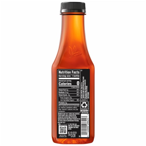 Pure Leaf® Diet Peach Black Iced Tea Bottle Perspective: back