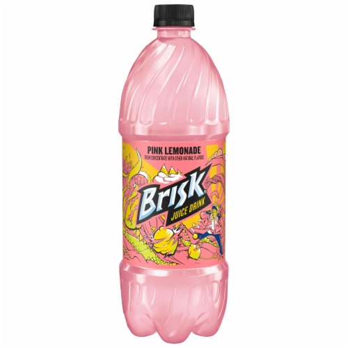 Brisk Pink Lemonade Juice Drink 1 Liter Perspective: back