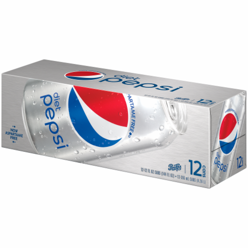 Diet Pepsi Cola Soda Can Perspective: back