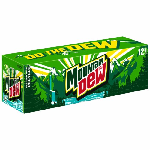 Mountain Dew® Soda Cans Perspective: back