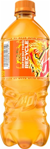 Mountain Dew Live Wire Orange Flavored Soda Perspective: back