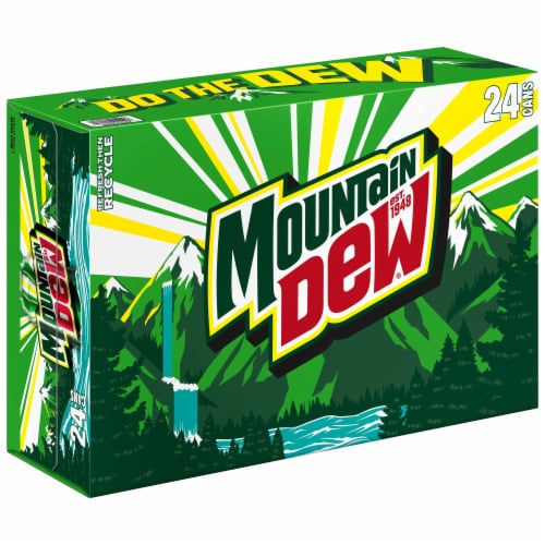 Mountain Dew® Soda Cans Perspective: back